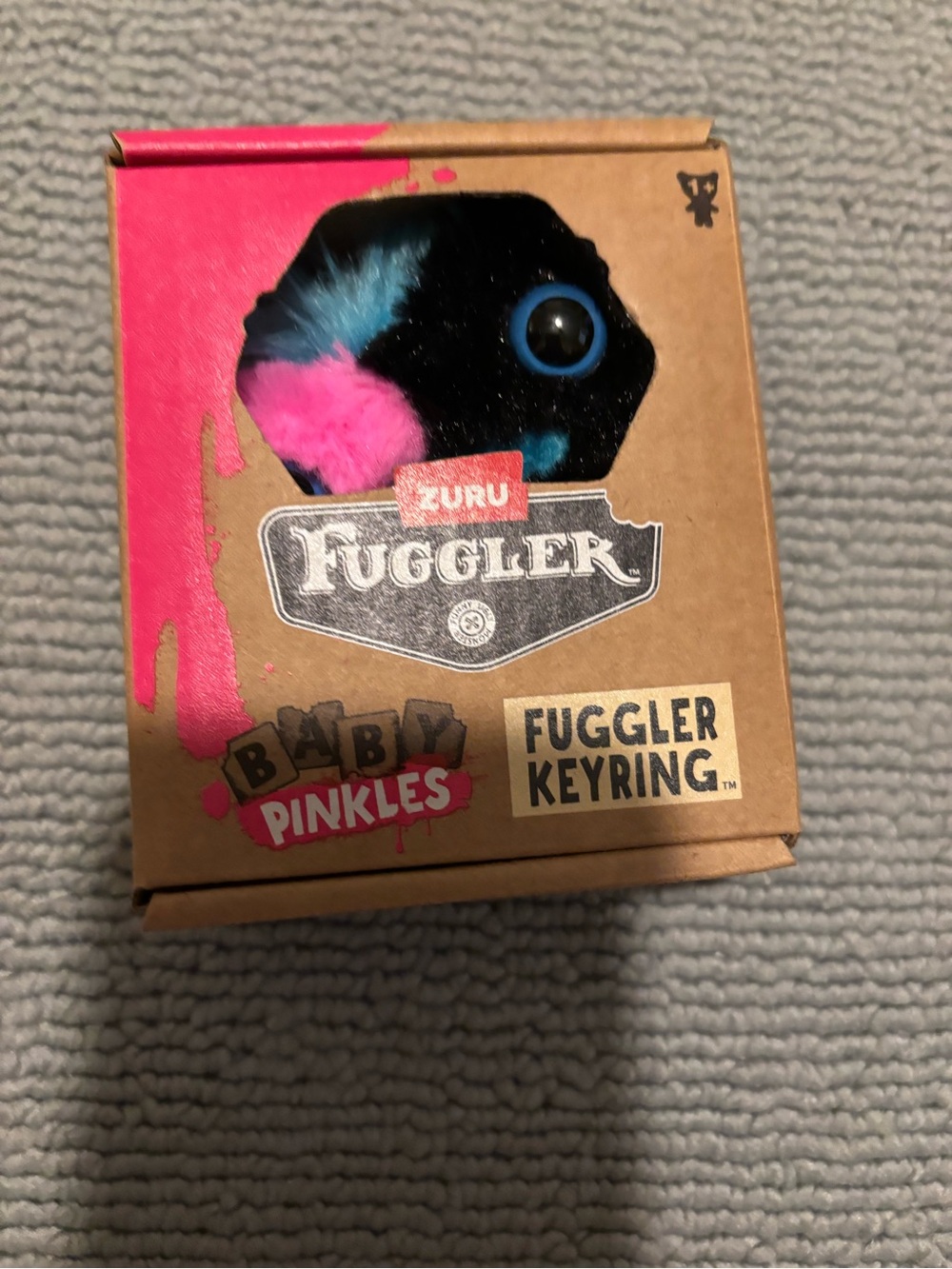 Zuru Fuggler Baby Pinkles Pink & Black Keyring